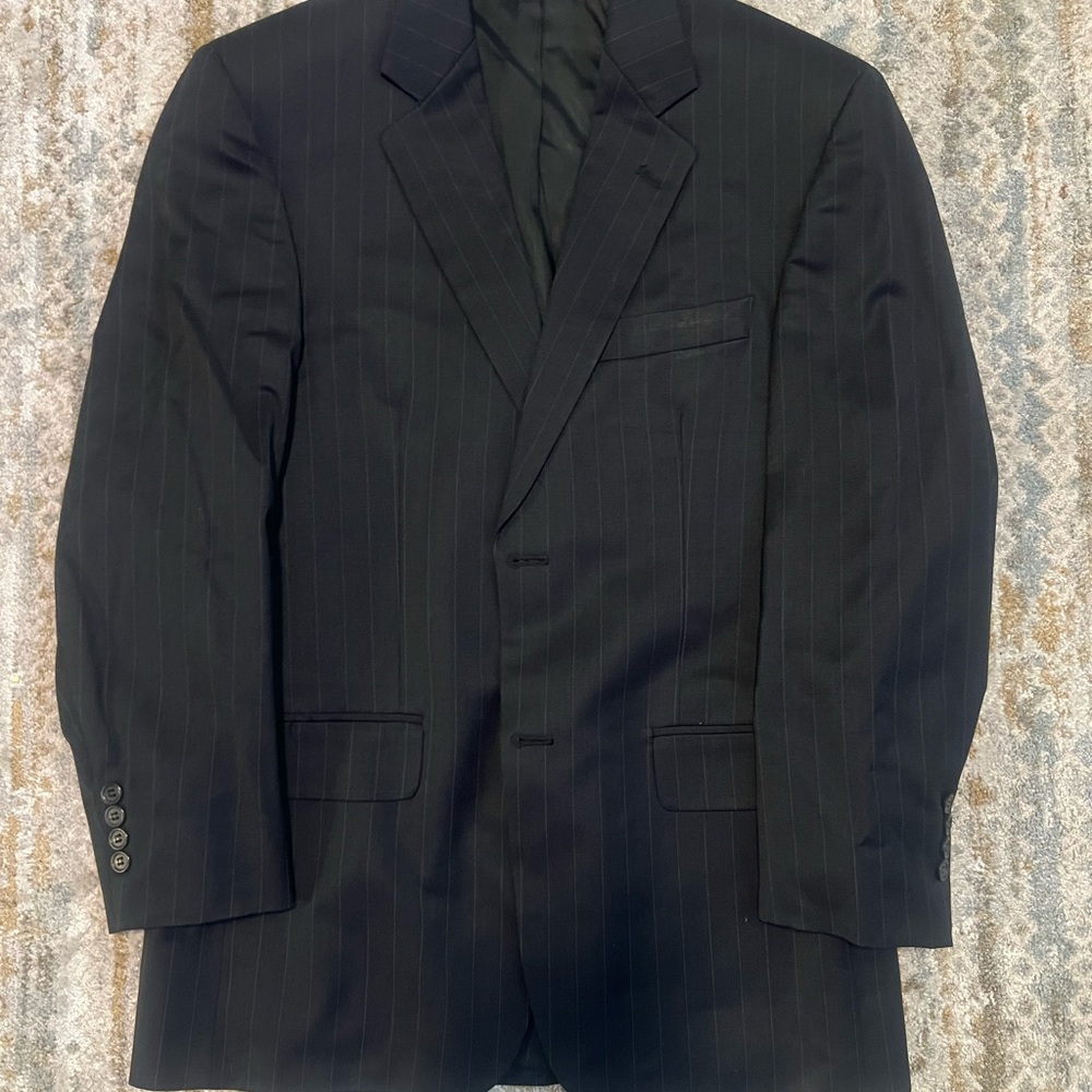 Botany 500 Classic Black Pinstripe Men's Blazer size 36 chest